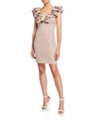 Polka Dot Frill Open-back
