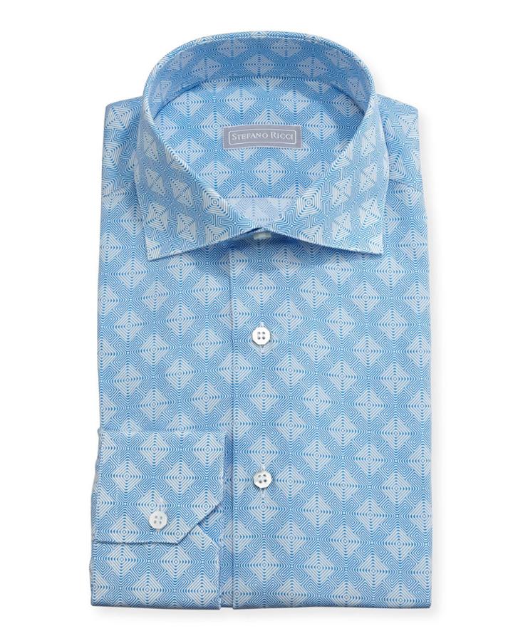Medallion Cotton-silk Dress
