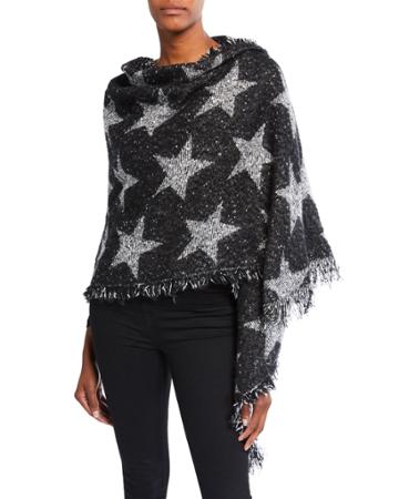 Sequined Star-print Wrap