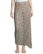 The Midi Slayer Skirt, Beige-multi