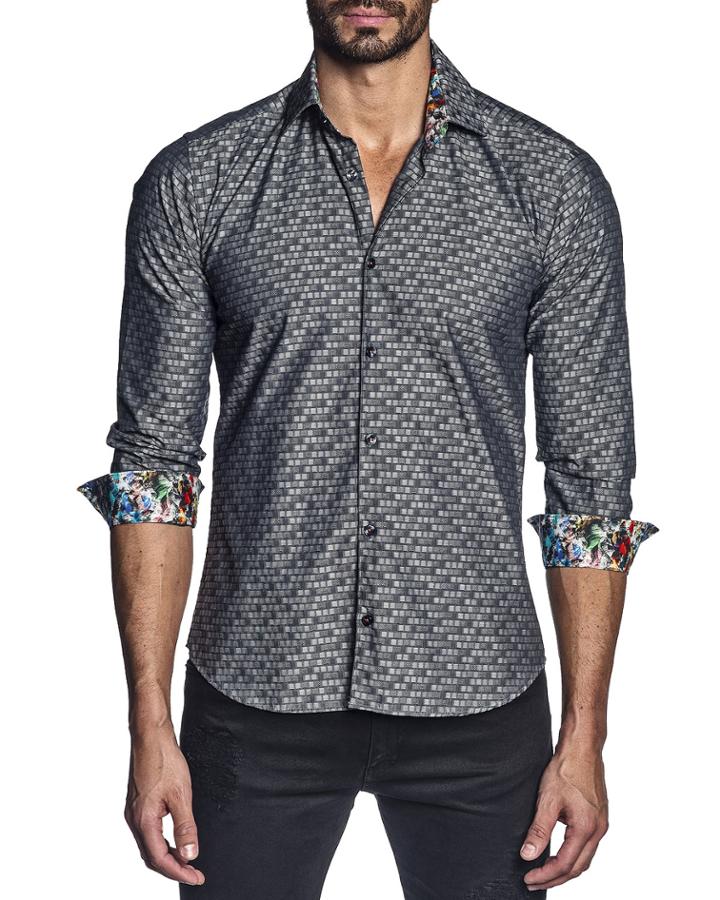 Men's Semi-fitted Geo-print