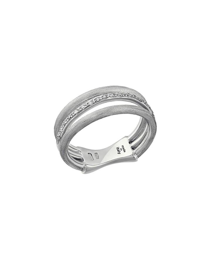 18k Jaipur Three-row Ring W/ Diamonds,