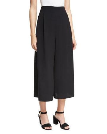 High-waist Culottes, Black