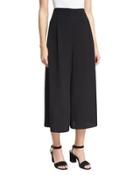 High-waist Culottes, Black