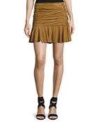 Weston Ruched Leather Mini