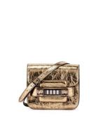 Ps11 Tiny Metallic Satchel Bag, Gold
