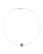 18k Tahitian Pearl Wire Necklace,