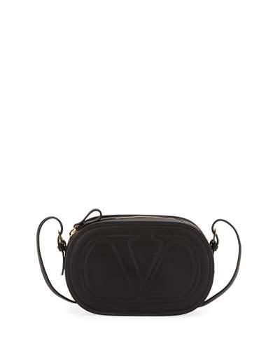 Quilted V Crossbody Bag, Black