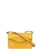 Jade Flap Lizard Shoulder Bag, Yellow