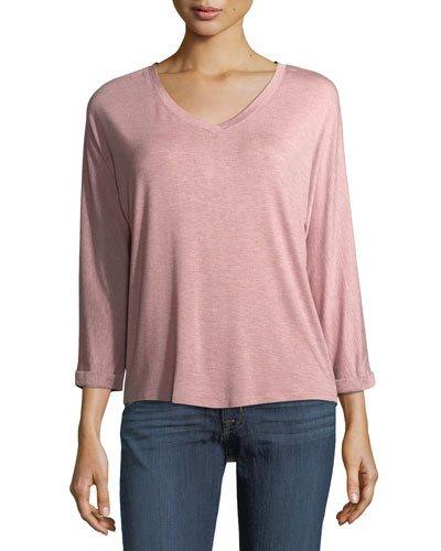V-neck Dolman-sleeve Tee