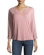 V-neck Dolman-sleeve Tee