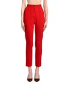 Zip Front Wool Pants