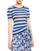Kaz Striped Short-sleeve Ribbed T-shirt
