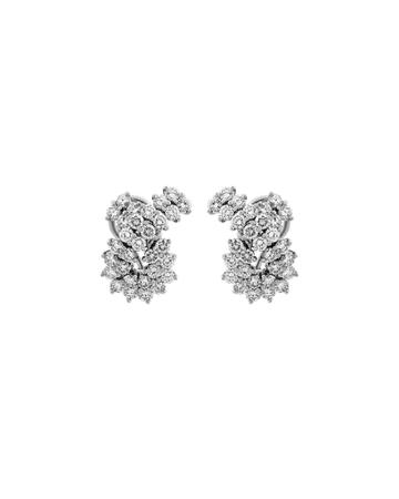 Estate Platinum Diamond Earrings