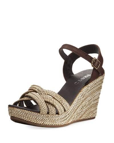 7594 Woven Wedge Espadrille