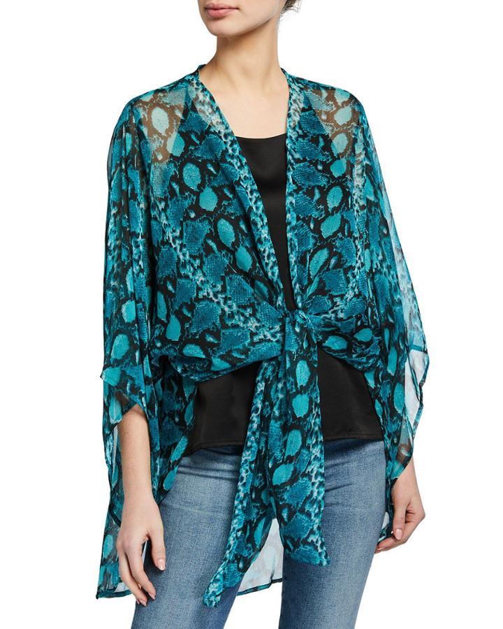 Wild At Heart Snake-print Topper