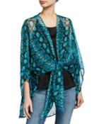 Wild At Heart Snake-print Topper