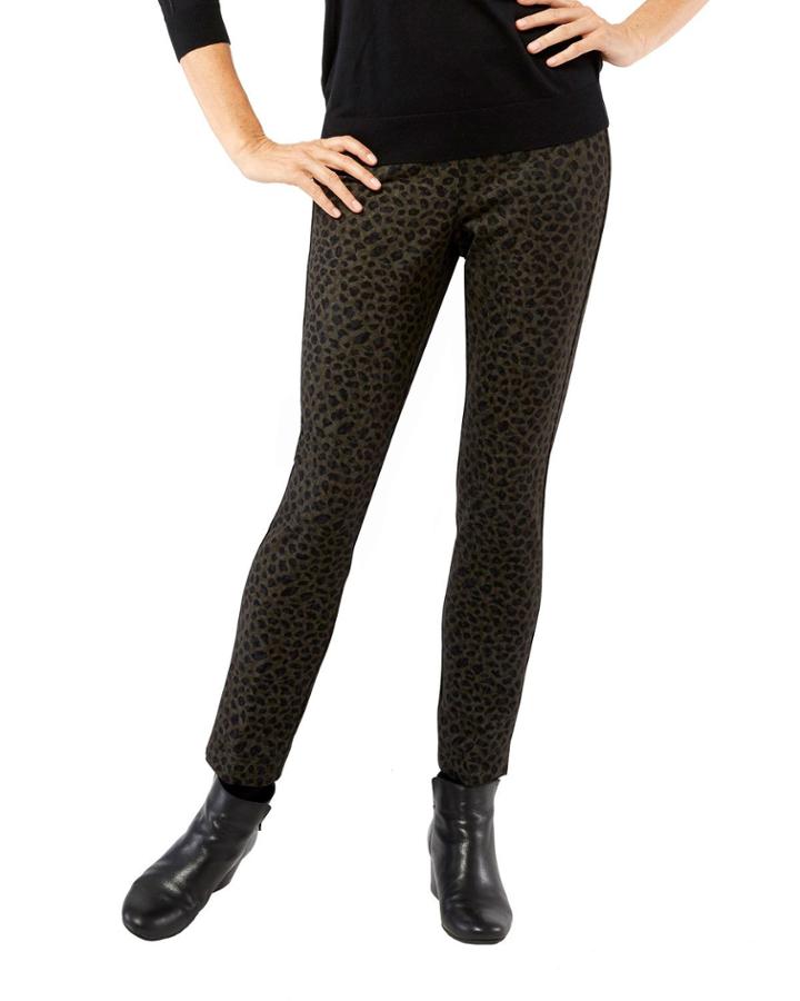 Jerry Cheetah-print Ankle Pants