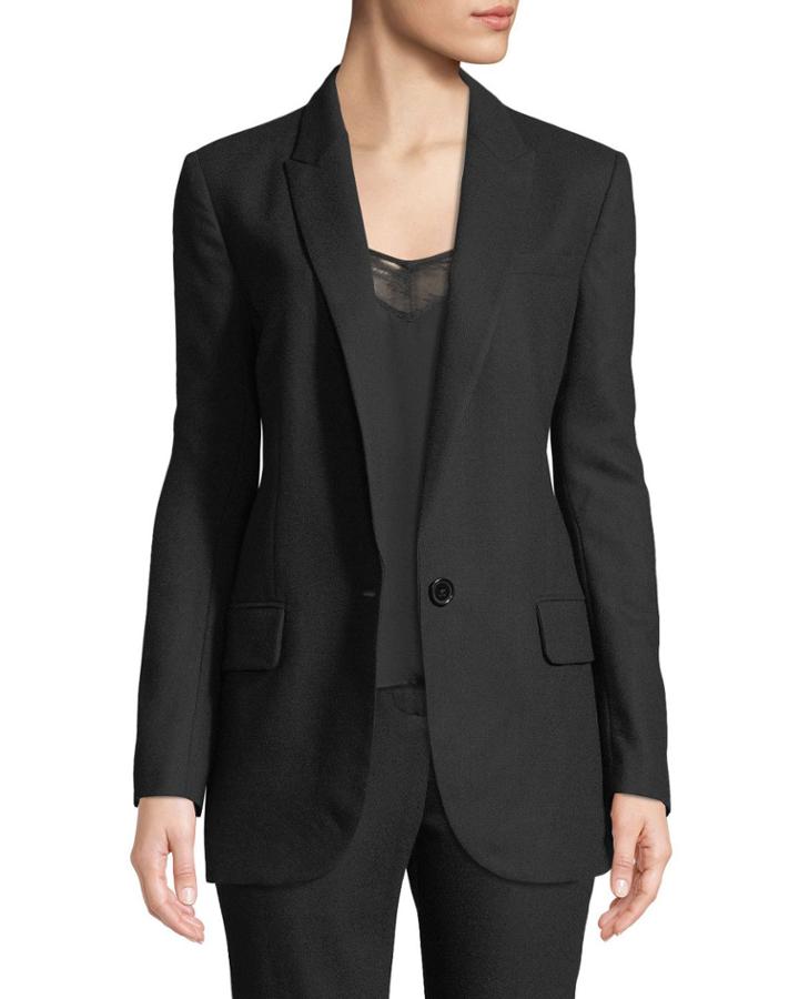 James One-button Wool Blazer