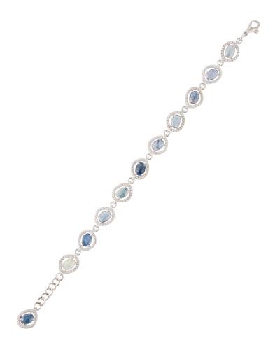 Fantasia 18k Sapphire & Diamond Station Bracelet