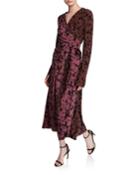 Tilly Floral Long-sleeve Wrap Dress