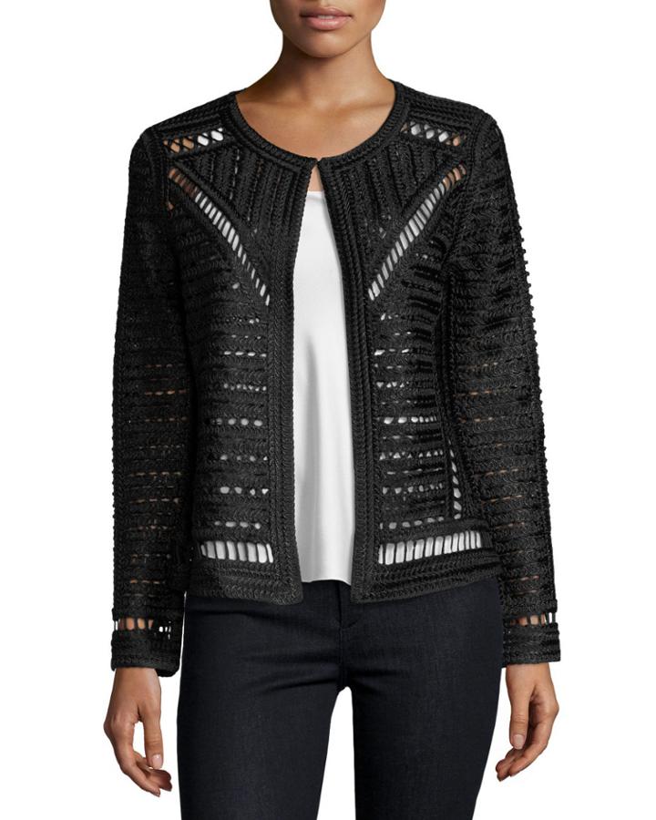 Plus Size Crochet Topper Jacket