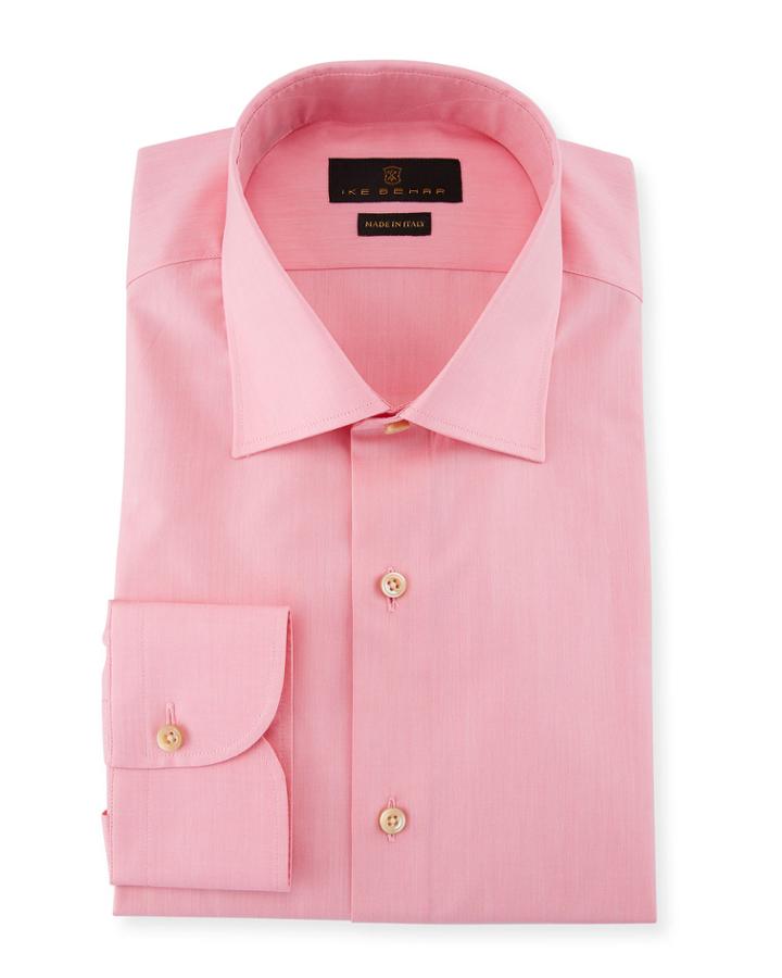 Solid Cotton Barrel-cuff Dress