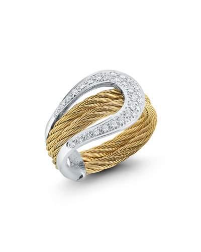 18k Diamond Pav&eacute; Horseshoe Ring,