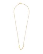 18k Yellow Gold Diamond Love-text Necklace