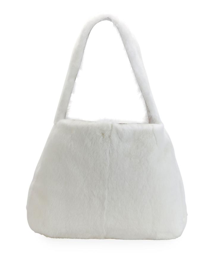 Rabbit Fur Hobo Bag