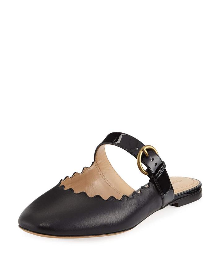Lauren Flat Leather Mary Jane