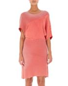 Tie-dye Bias-cut Sweatshirt Dress
