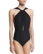 High-neck One-piece
