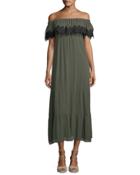 Ruffled Off-the-shoulder