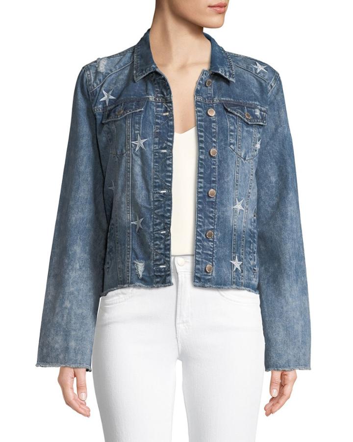 Jameson Star-embroidered Denim Jacket