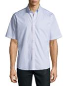 Regular-finish Eyeglasses-print Short Sleeve