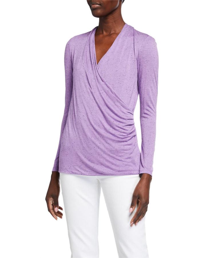 Cross Your T's Faux Wrap Top
