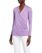 Cross Your T's Faux Wrap Top