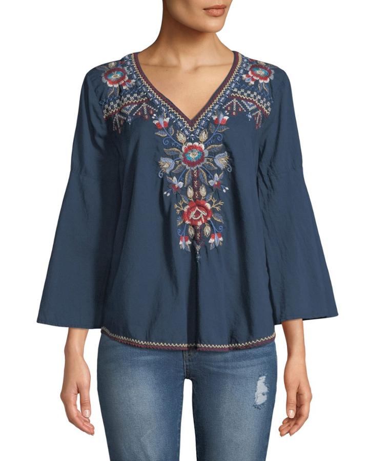 Bohdi Embroidered Cotton Voile