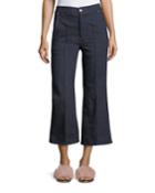 Parsley Cropped Wide-leg Jeans