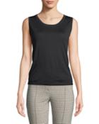 Scoop-neck Wool Tank
