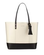 Bayleen Two-tone Leather Tote Bag