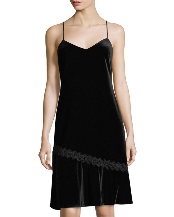 Lace-trim Velvet