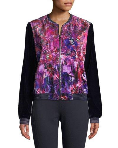 Fatima Velvet Bomber Jacket