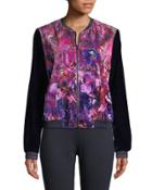 Fatima Velvet Bomber Jacket