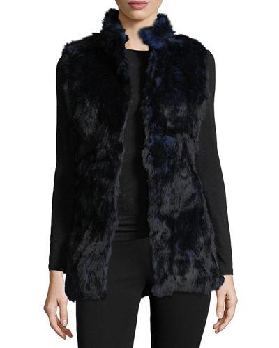 Multicolor Rabbit Fur Vest