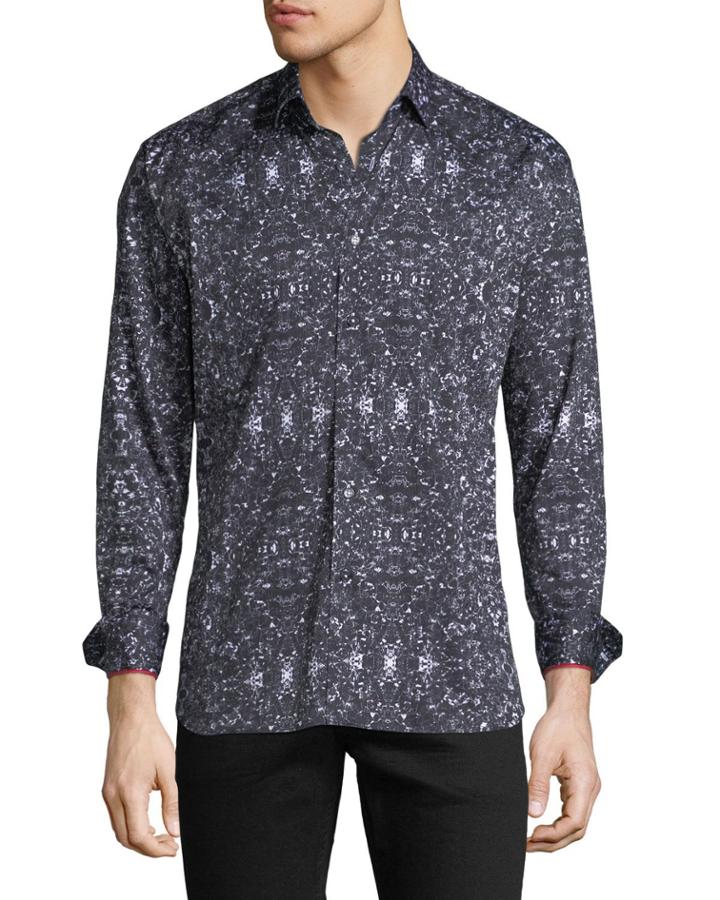 Men's Shaped-fit Fibonacci Printed