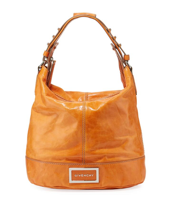 Brushed Leather Bucket Bag