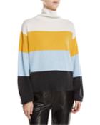 Faber Cashmere Turtleneck Colorblock