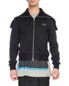 Funnel-neck Zip-front